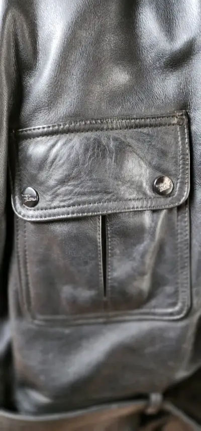 Chaqueta de cuero negra Úrsula - miniatura 5