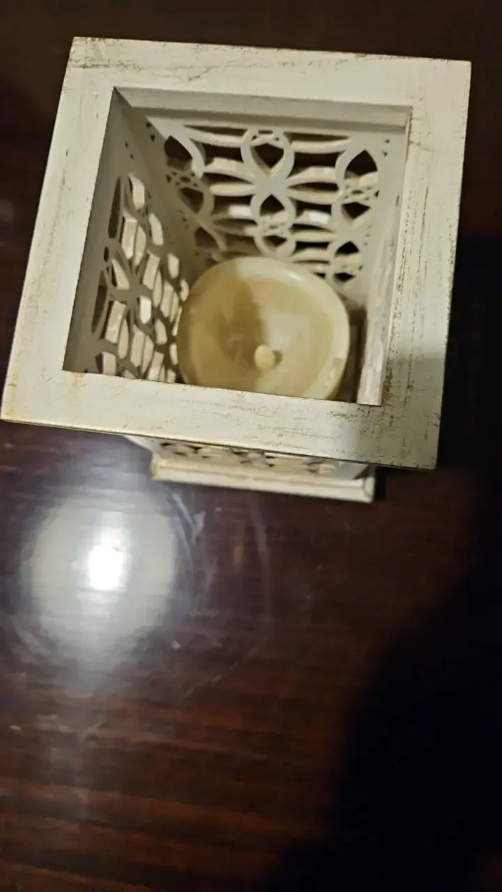 Farol decorativo de madera estilo vintage - 2