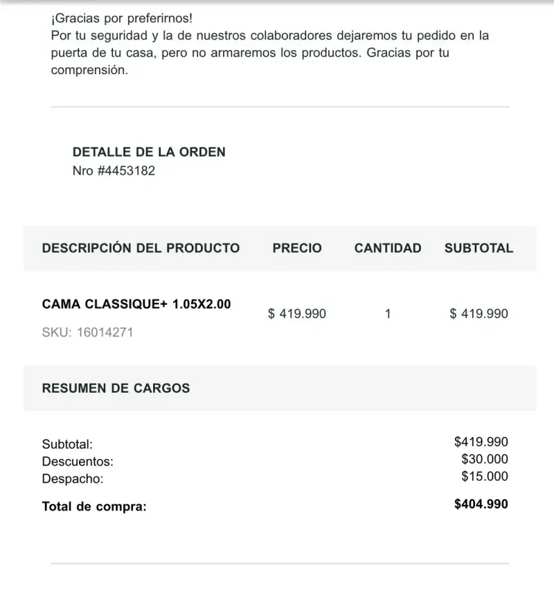 Cama europea Classique+ Rosen 1.5 plazas - 6