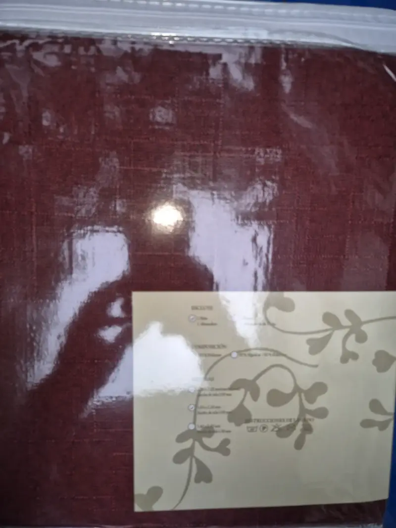 Cortinas Black Out burdeos y beige - 2