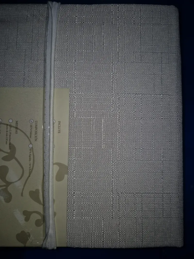 Cortinas Black Out burdeos y beige - 4