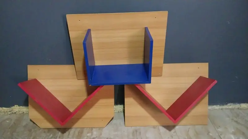 Estantes de madera con diseño moderno - 1