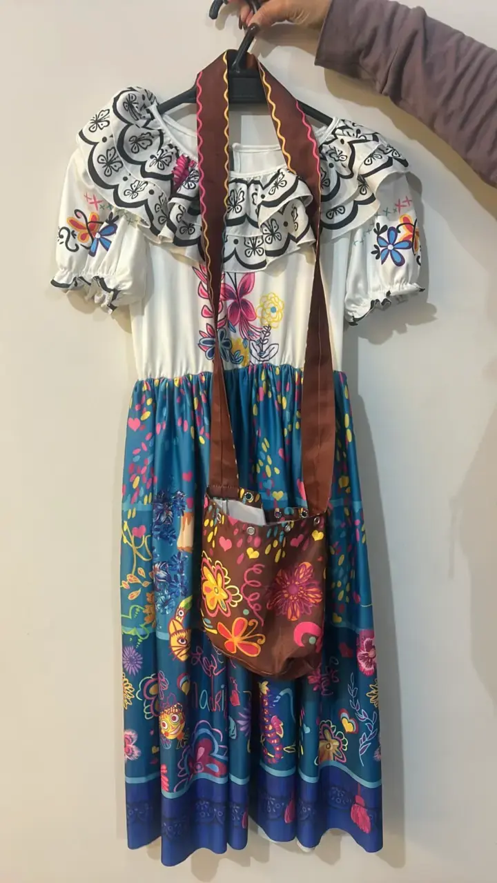 Vestido Maribel infantil floral con bolso - 1