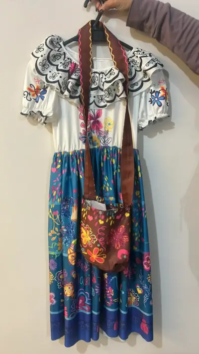 Vestido Maribel infantil floral con bolso - miniatura 1
