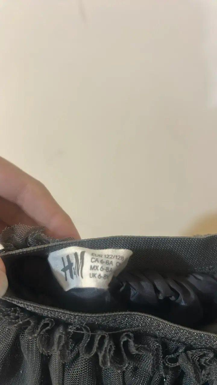 Falda de tul negra para niña H&M - 3