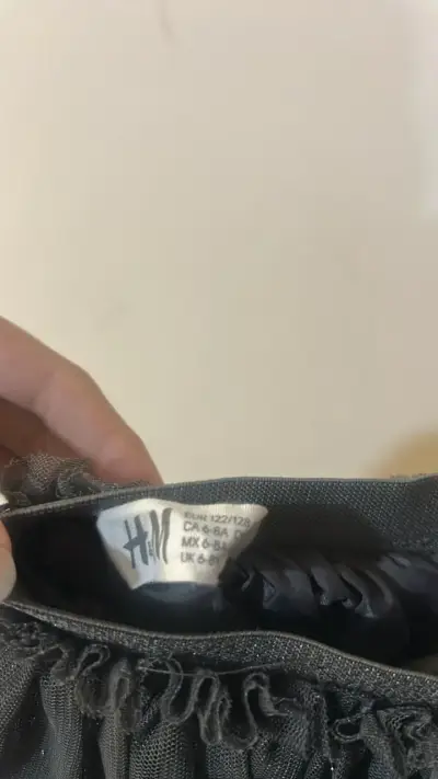 Falda de tul negra para niña H&M - miniatura 3