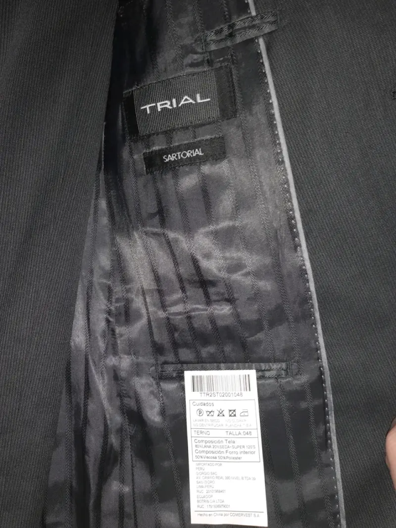 Blazer de Lana Seda para Hombre Trial - 2