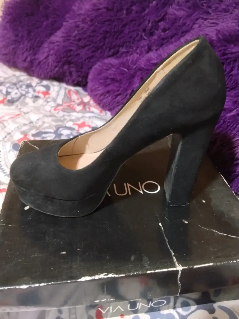 Zapatos de tacón alto negros Via Uno - 2