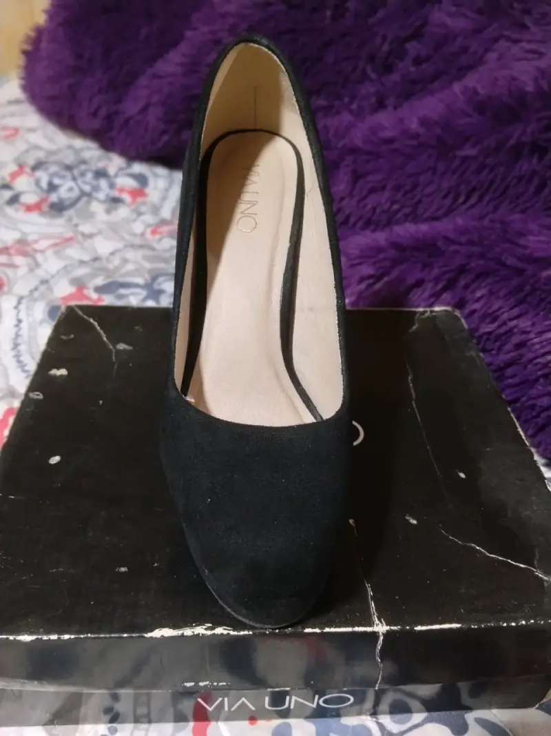 Zapatos de tacón alto negros Via Uno - 3