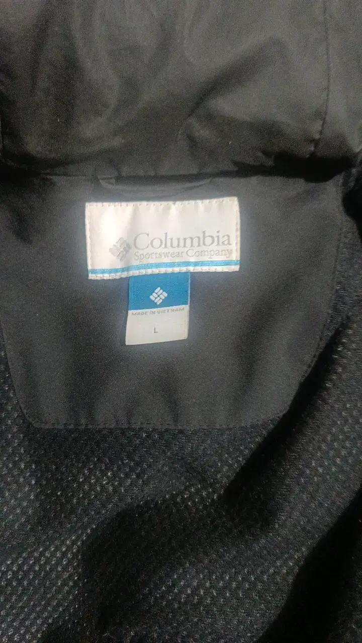 Chaqueta impermeable Columbia negra talla L