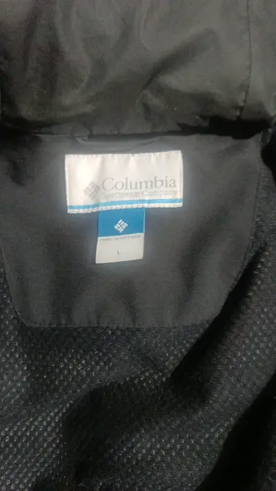 Chaqueta impermeable Columbia negra talla L - miniatura 1