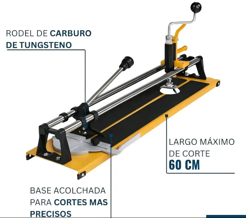 Cortadora de Cerámica Manual 60cm con Triple Función - 2
