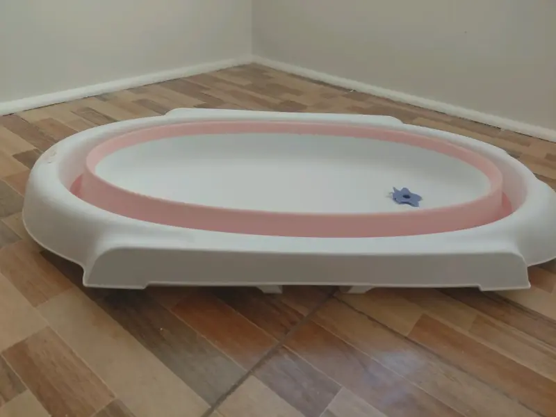 Tina de baño para bebé plegable con diseño rosa - 2