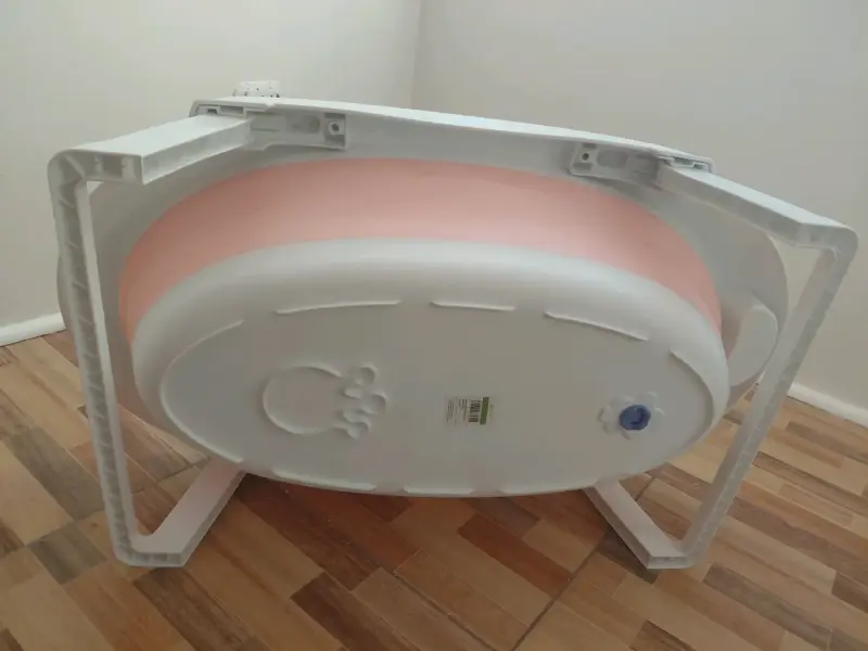 Tina de baño para bebé plegable con diseño rosa - 3