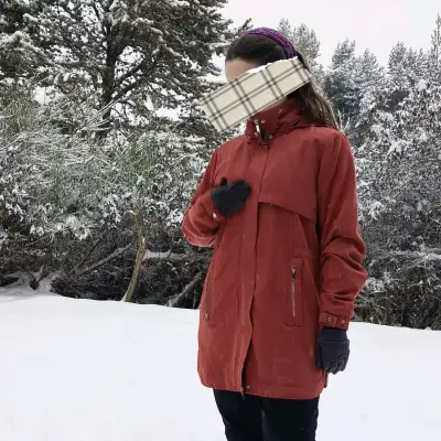Chaqueta rosa viejo para mujer - miniatura 3
