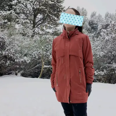 Chaqueta rosa viejo para mujer - miniatura 4