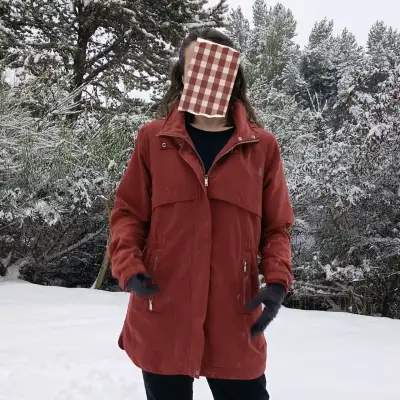 Chaqueta rosa viejo para mujer - miniatura 5