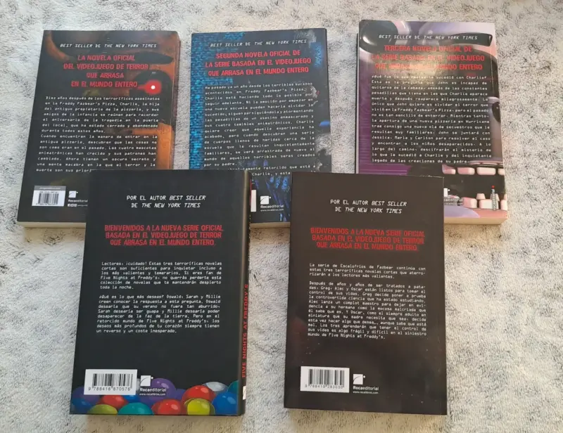 Colección de libros Five Nights at Freddy's - 4
