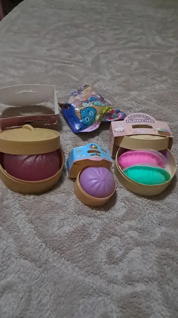 Set de juguetes Squishy Dumplings para niños - 2