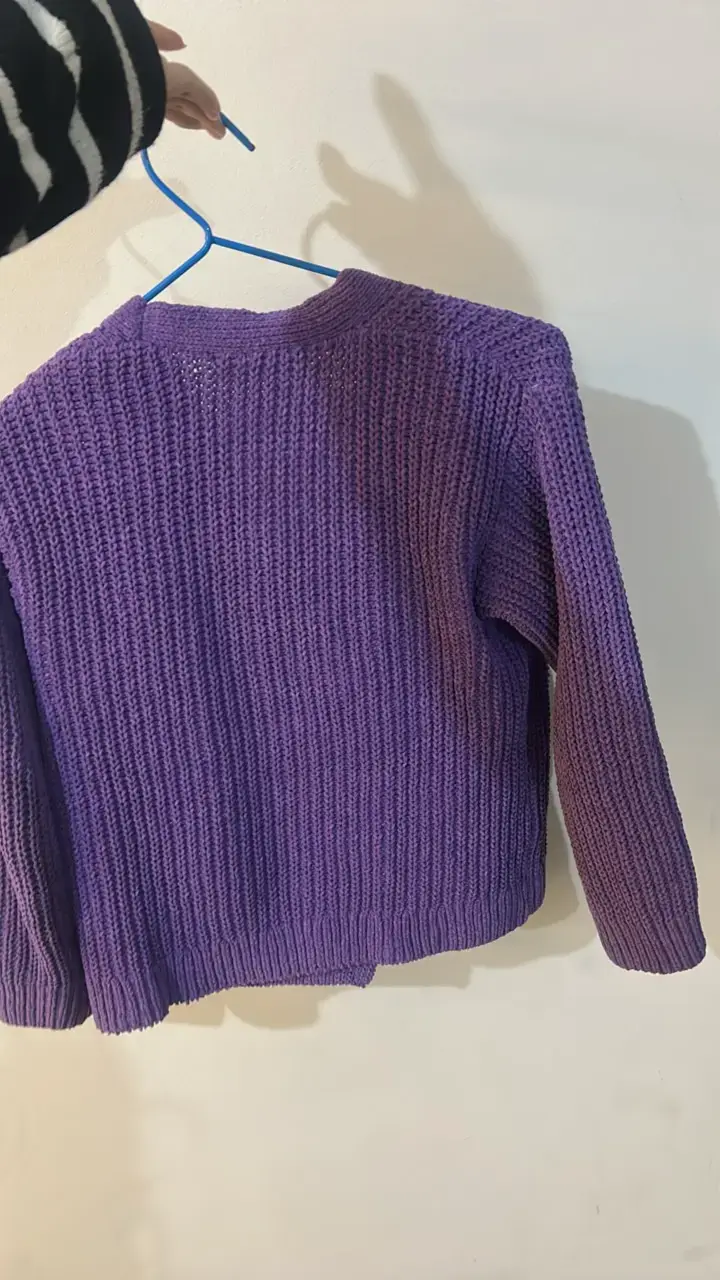 Cardigan morado de punto para niños H&M - 2