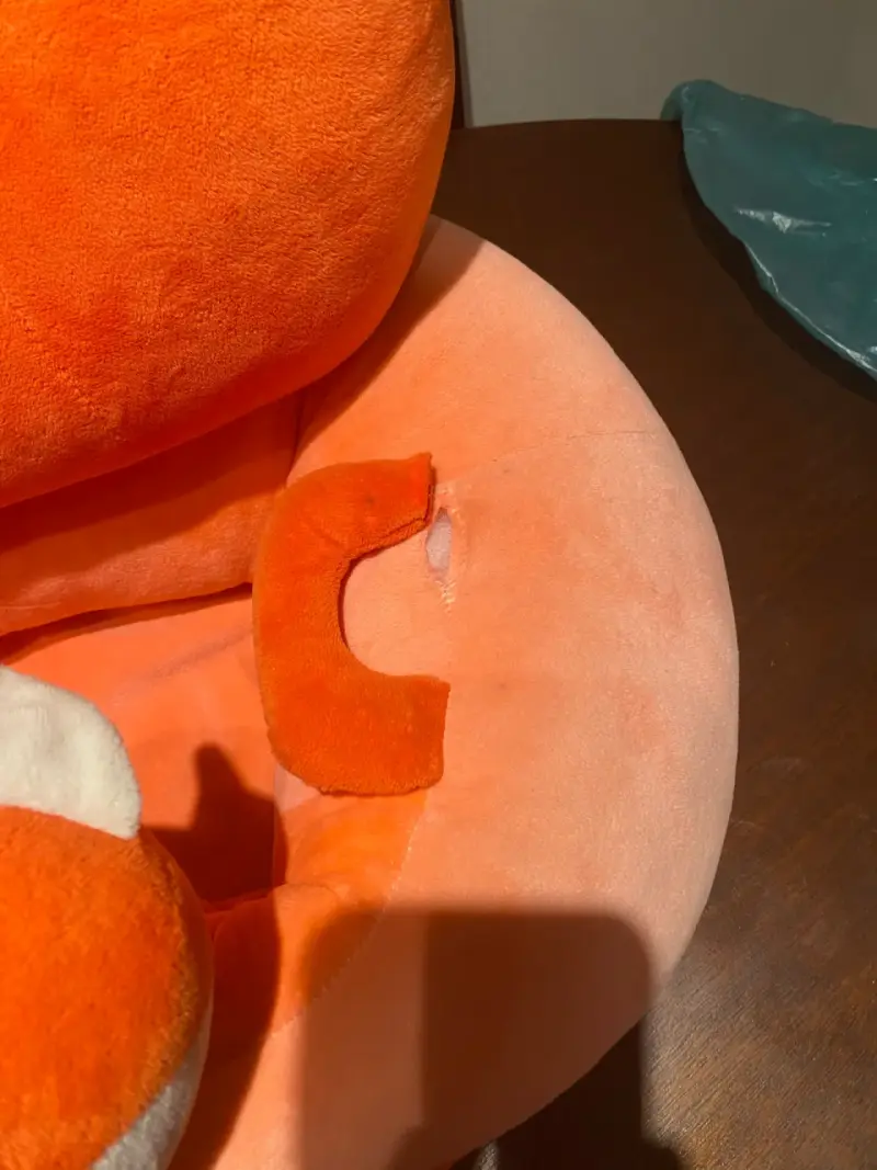 Cojín infantil de peluche con diseño de zorro - 2