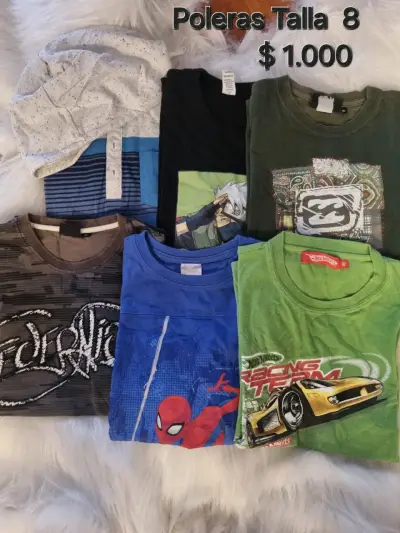Lote de poleras para niños tallas 8, 10 y 12 - miniatura 2