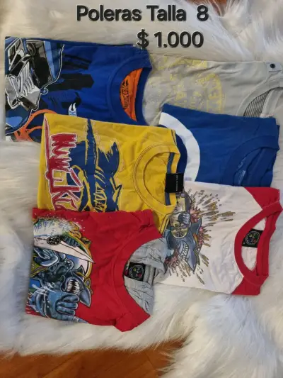 Lote de poleras para niños tallas 8, 10 y 12 - miniatura 3