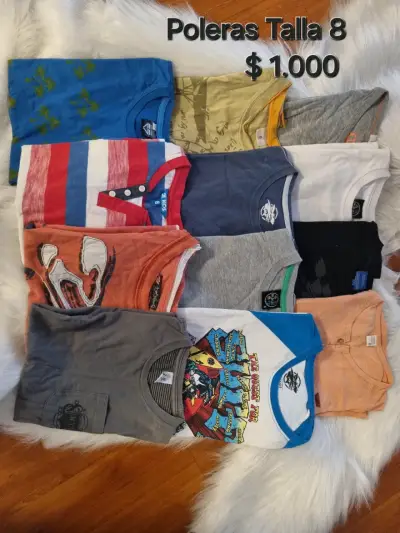 Lote de poleras para niños tallas 8, 10 y 12 - miniatura 5