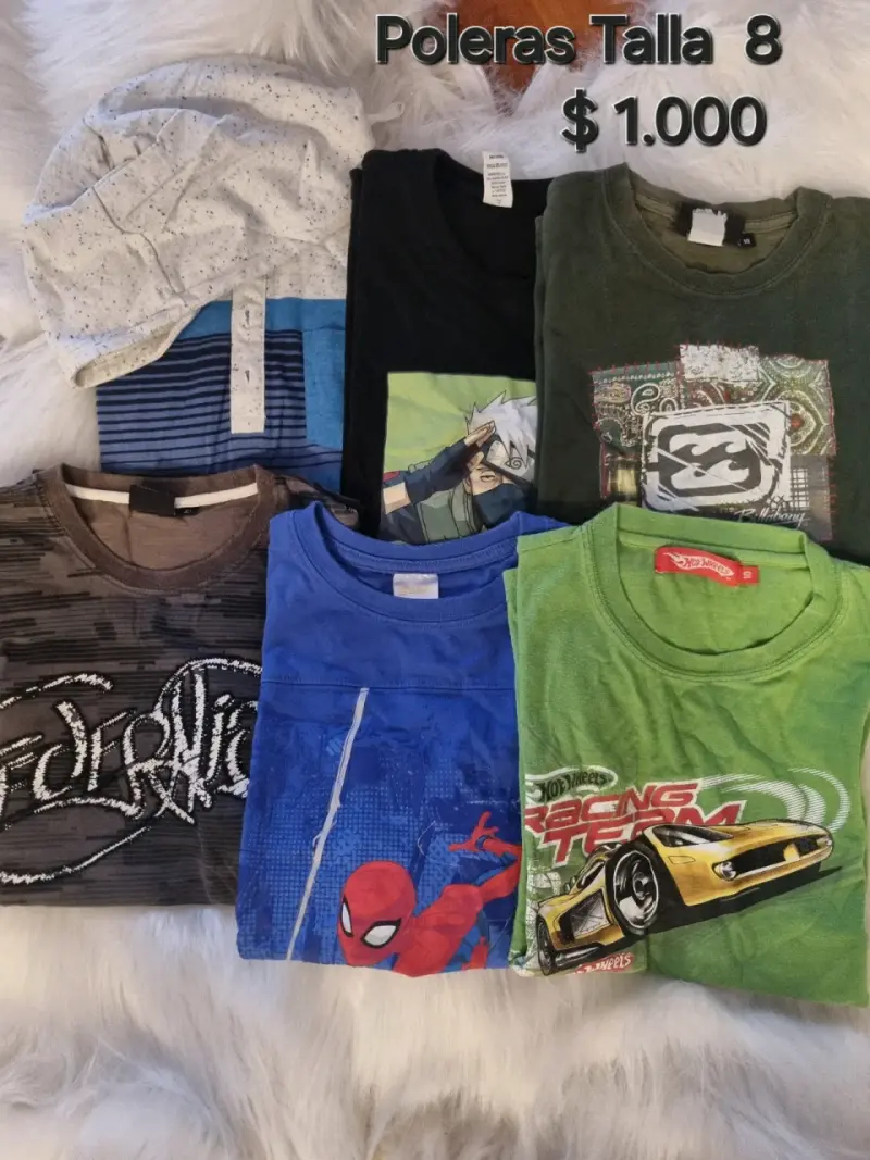 Lote de poleras para niños tallas 8, 10 y 12 - 8