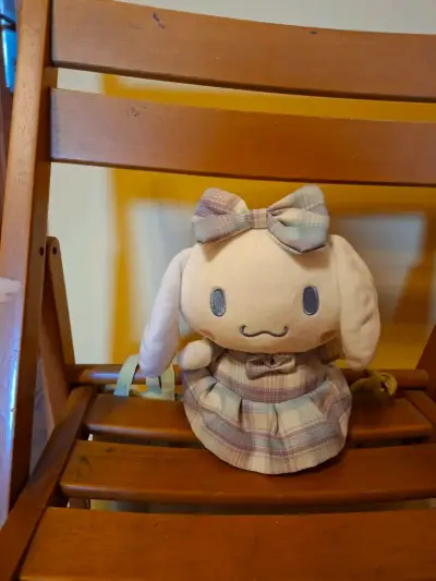 Peluche conejo con vestido a cuadros - miniatura 1