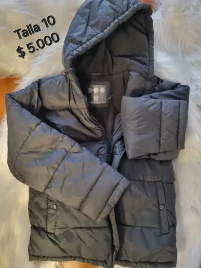 Chaqueta acolchada negra para niño talla 10 - miniatura 1