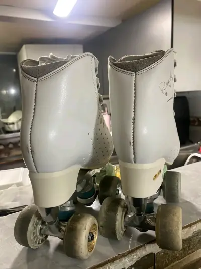 Patines de Cuatro Ruedas Blancos para Patinaje Artístico - miniatura 2