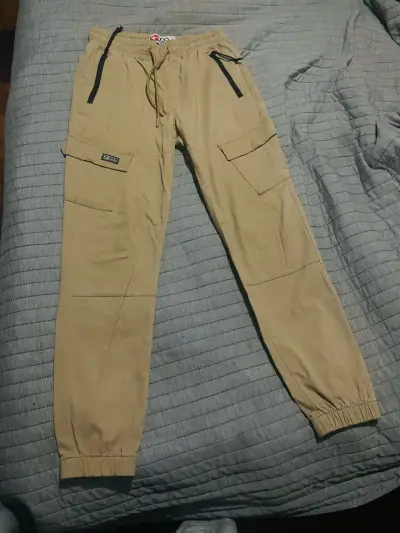 Pantalones cargo beige Doo Australia para niño - miniatura 1