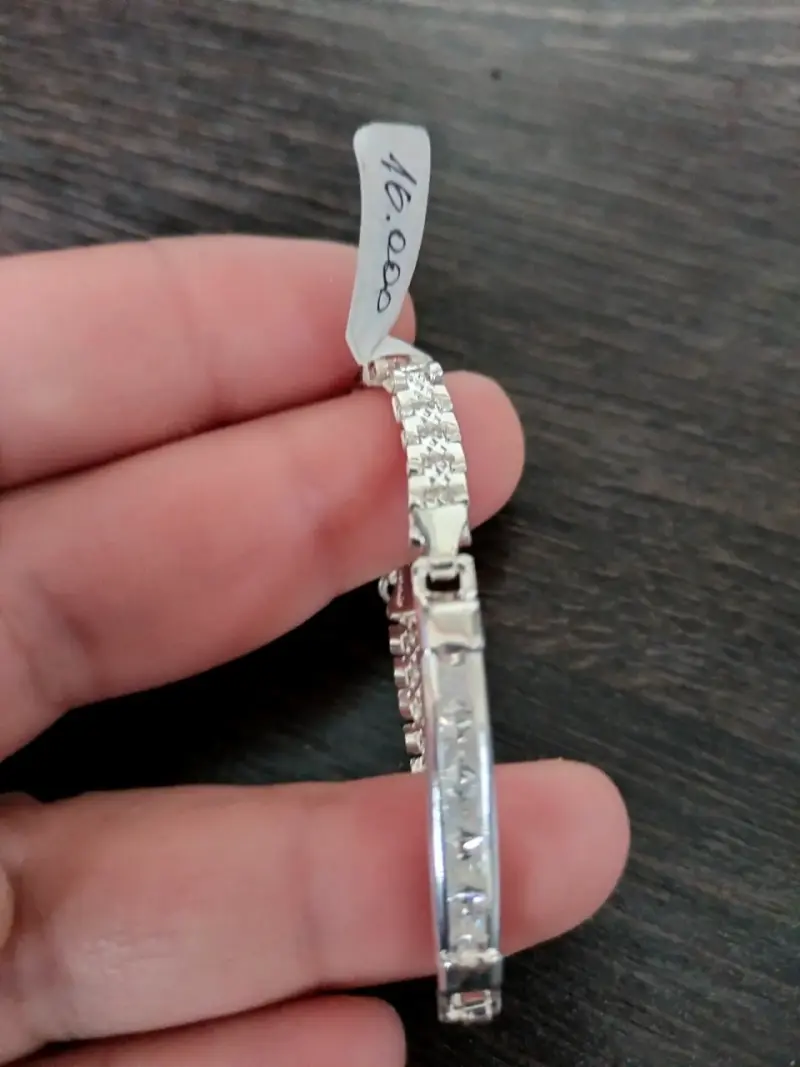 Pulsera de plata con diseño de niña o niño - 2