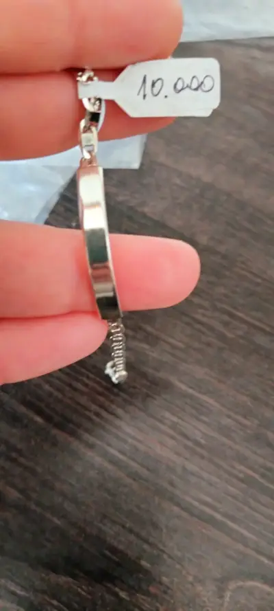 Pulsera de plata con diseño de niña o niño - miniatura 6