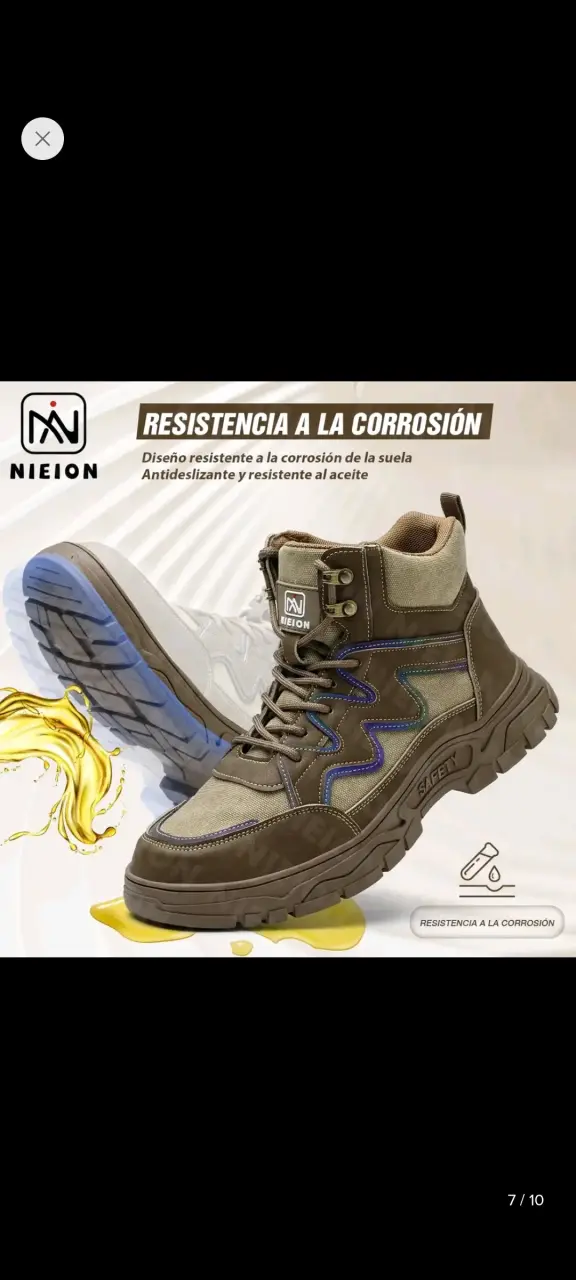 Botas de seguridad antideslizantes Nieion resistentes a la corrosión - 1