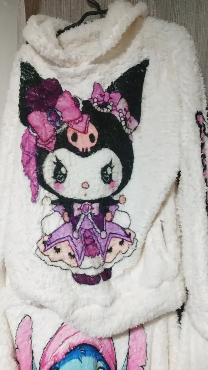 Polerón de felpa con diseño de personajes animados - 2
