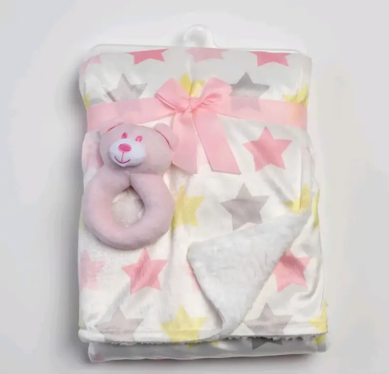 Manta de bebé con peluche de unicornio - 2
