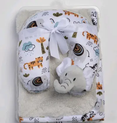 Manta de bebé con peluche de unicornio - miniatura 3
