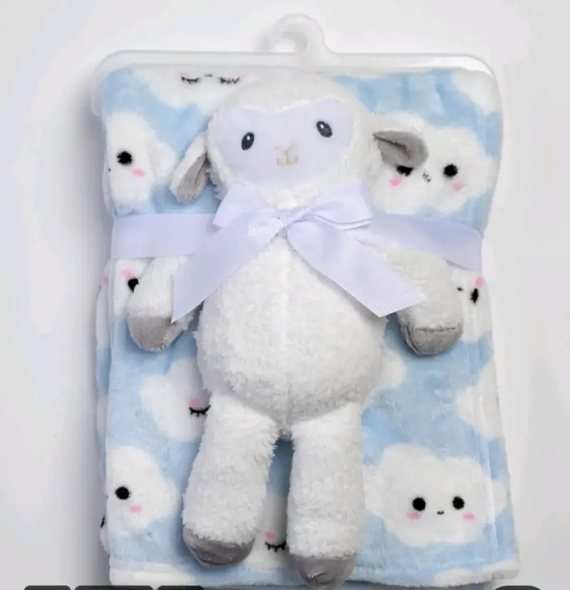 Manta de bebé con peluche de unicornio - 4