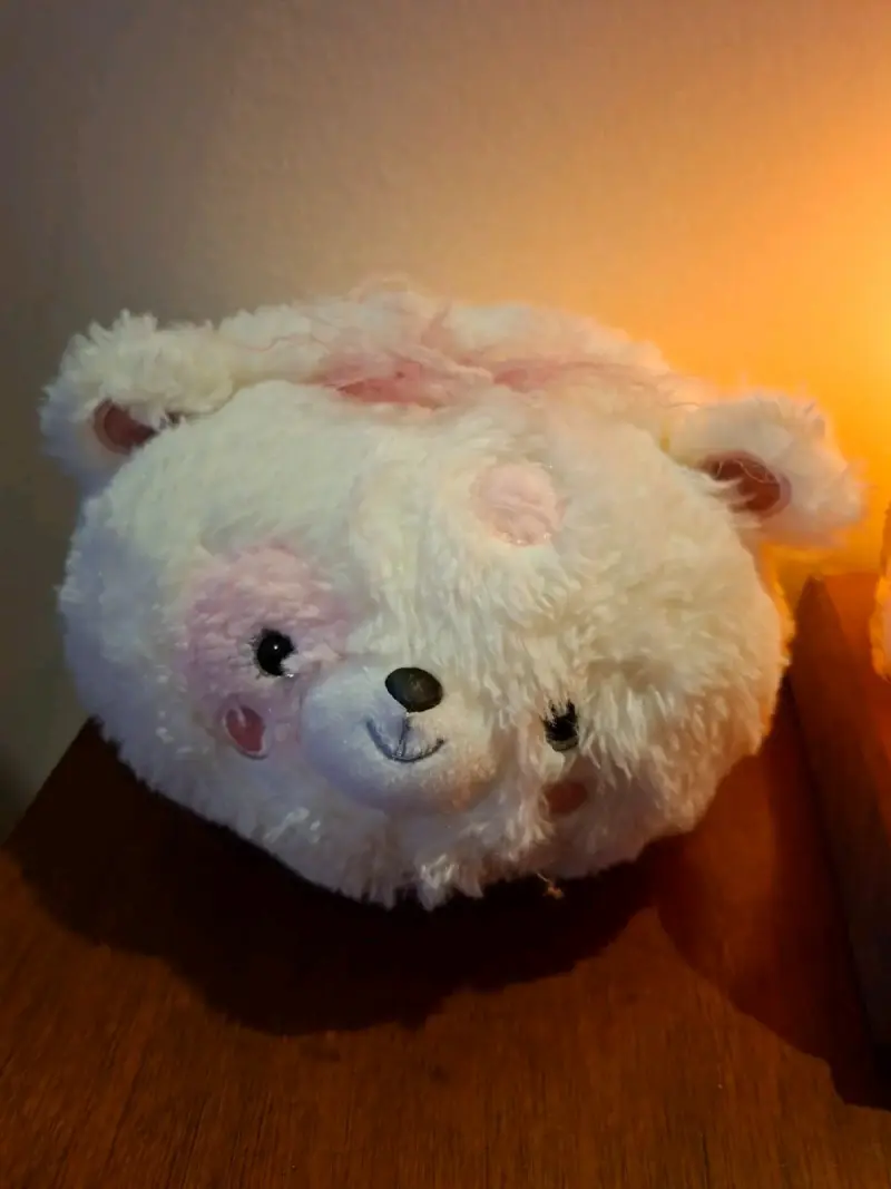 Peluche reversible de oso blanco suave - 1
