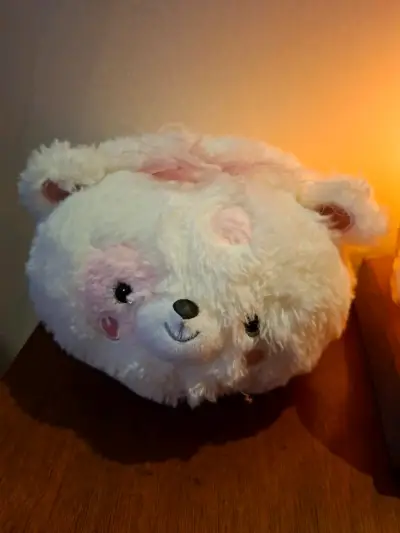 Peluche reversible de oso blanco suave - miniatura 1