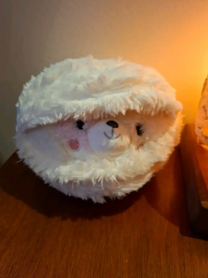 Peluche reversible de oso blanco suave - 2