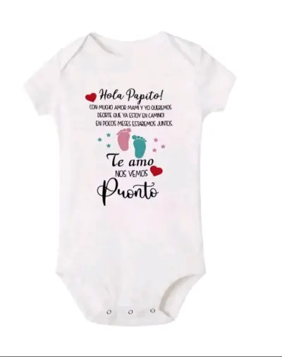 Bodies de bebé con mensajes personalizados - miniatura 1