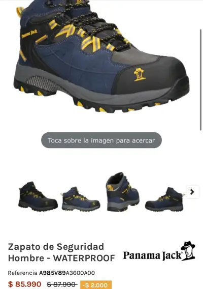 Botin de Seguridad Hombre Panama Jack Waterproof - miniatura 1