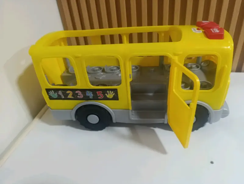 Autobús escolar de juguete Fisher-Price amarillo - 2