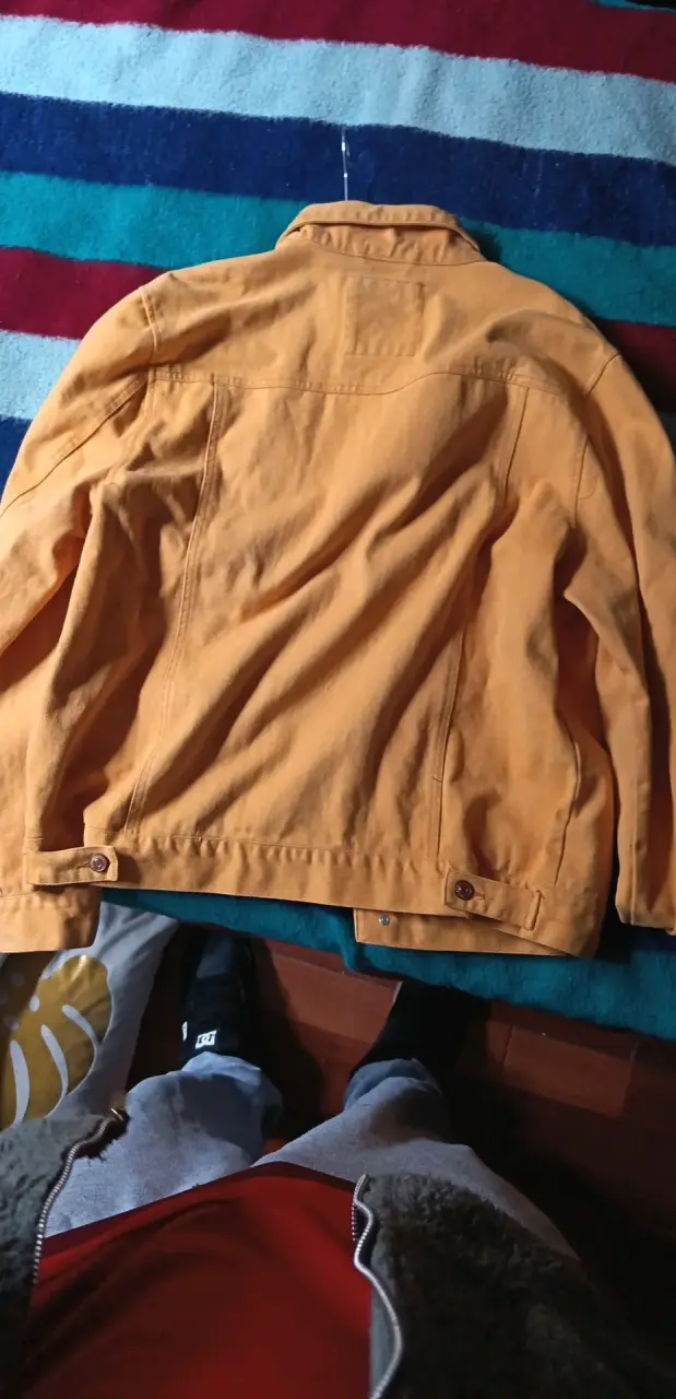 Chaqueta de mezclilla amarilla para hombre - 2