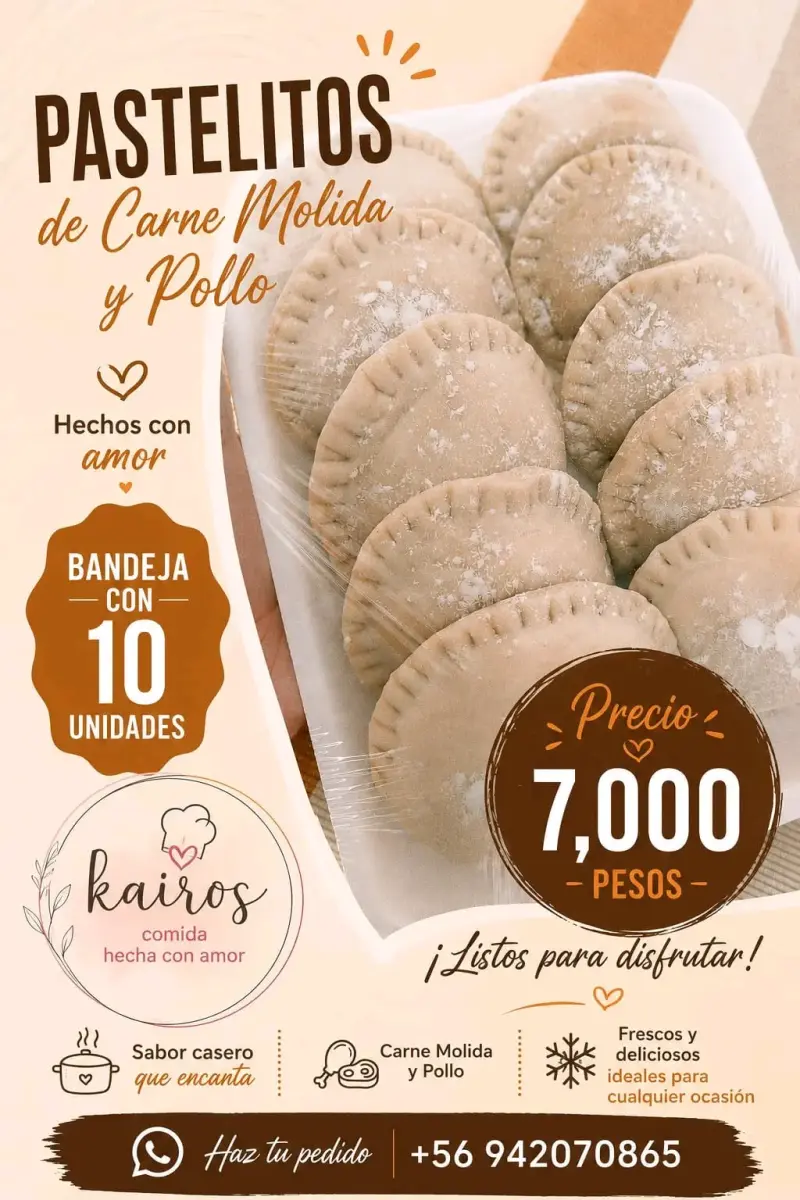 Pastelitos de Carne Molida y Pollo Kairos