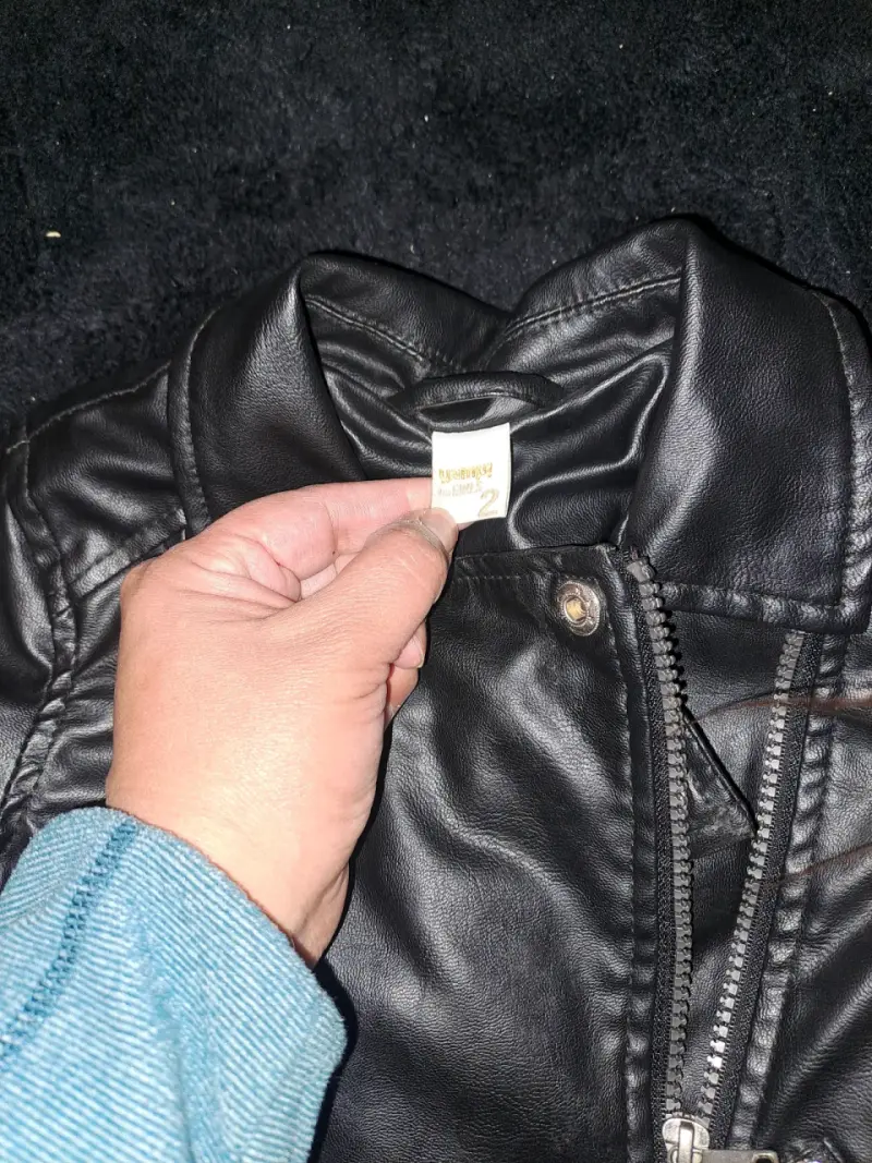 Chaqueta de cuero sintético para niñas - 3