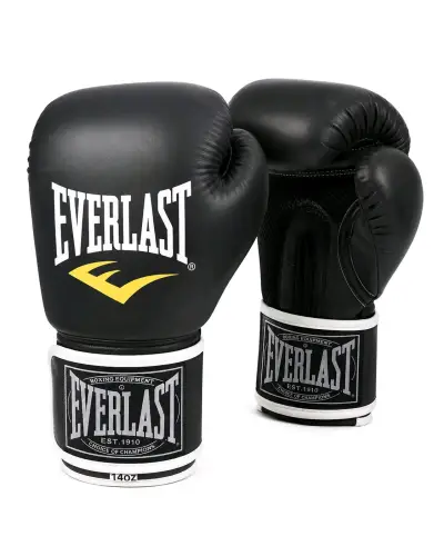 Guantes de Boxeo Everlast Negros 14oz - miniatura 1